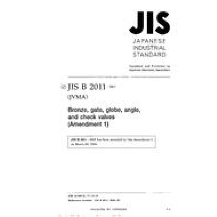 JIS B 2011 AMENDMENT 1 PDF