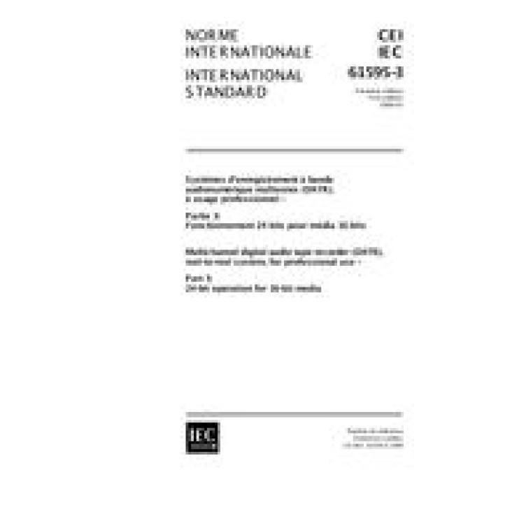 IEC 61595-3 Ed. 1.0 b PDF