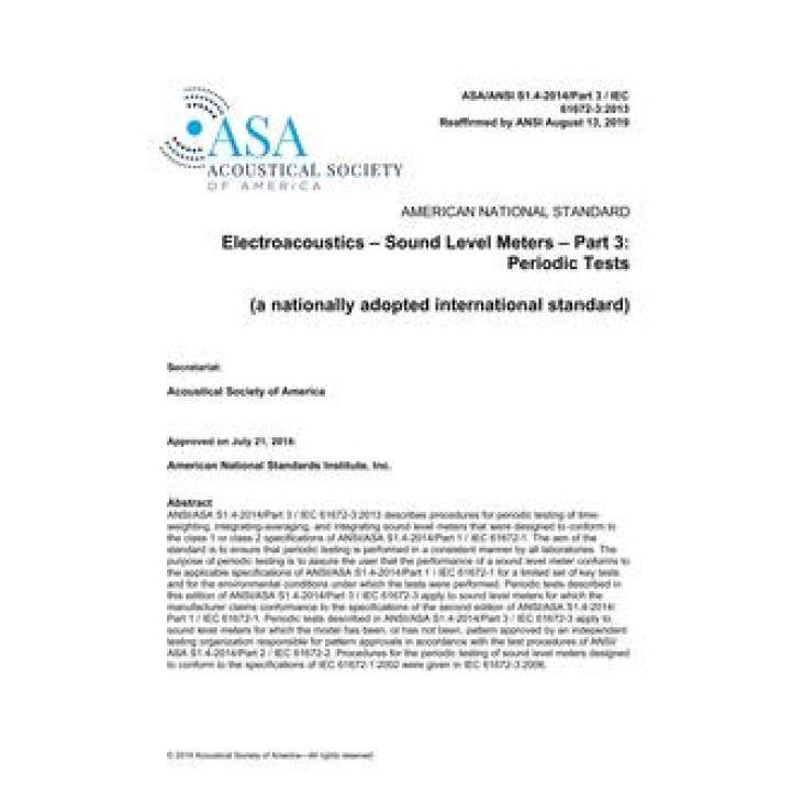 ASA S1.4 Part 3 PDF download