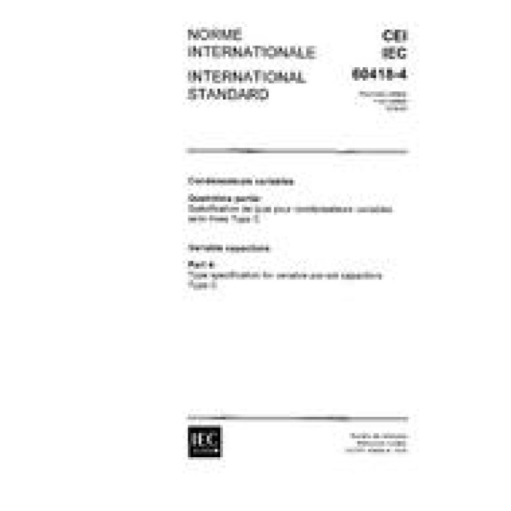 IEC 60418-4 Ed. 1.0 b PDF