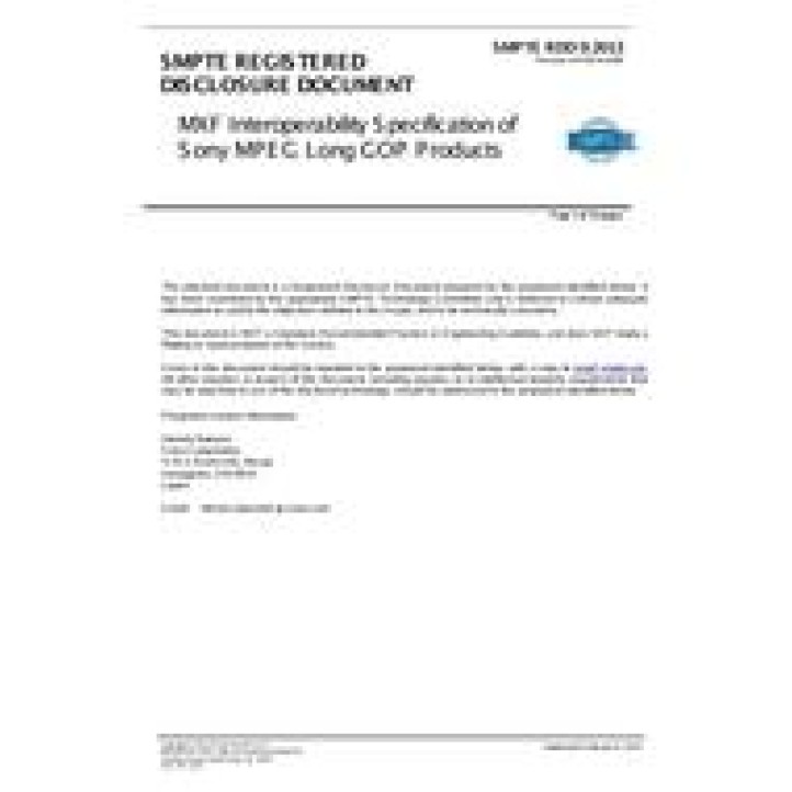 SMPTE RDD 9 PDF