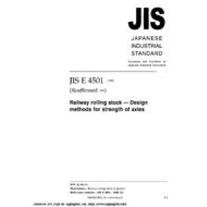 JIS E 4501 PDF