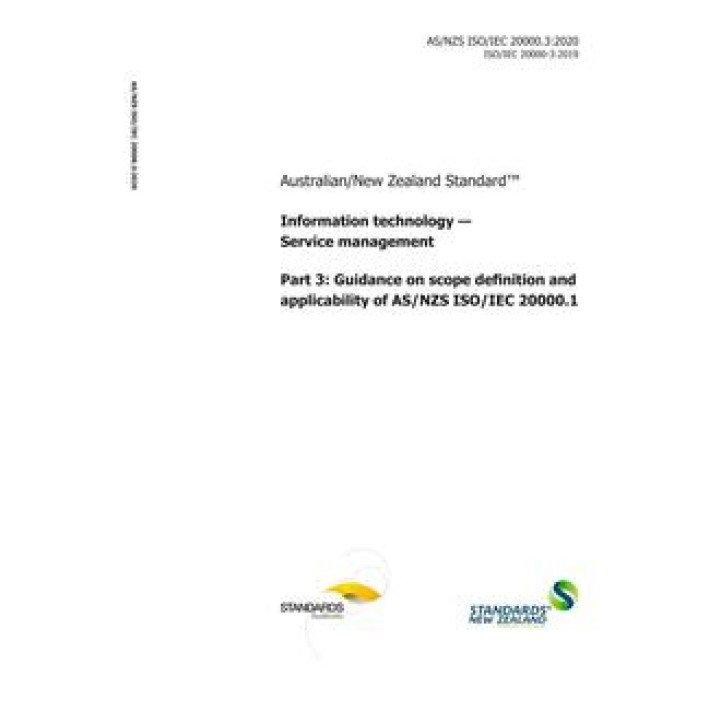 AS/NZS ISO/IEC 20000.3 PDF