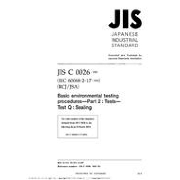 JIS C 60068-2-17 PDF