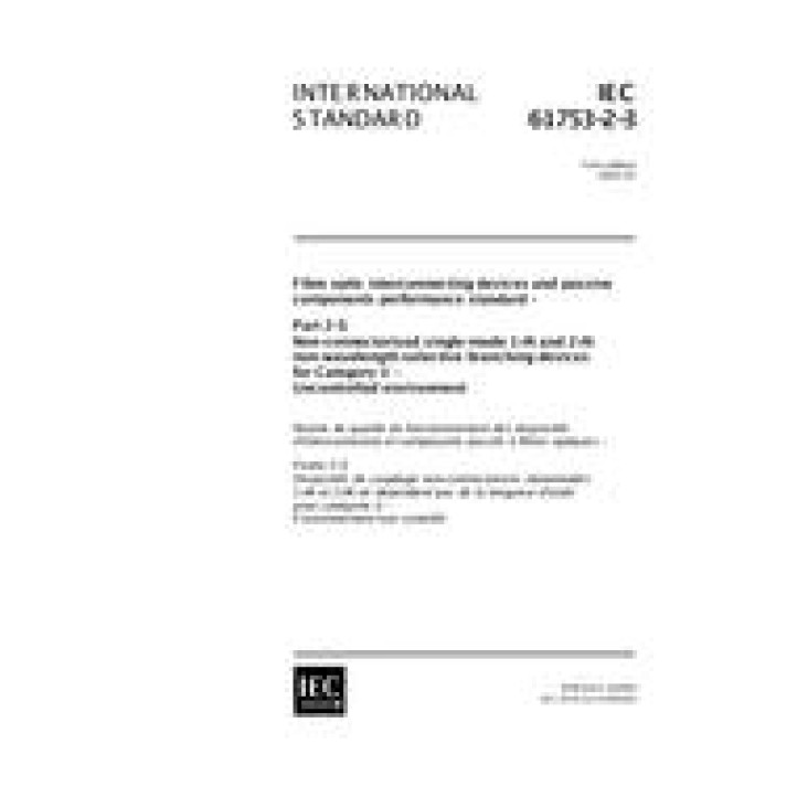 IEC 61753-2-3 Ed. 1.0 en PDF