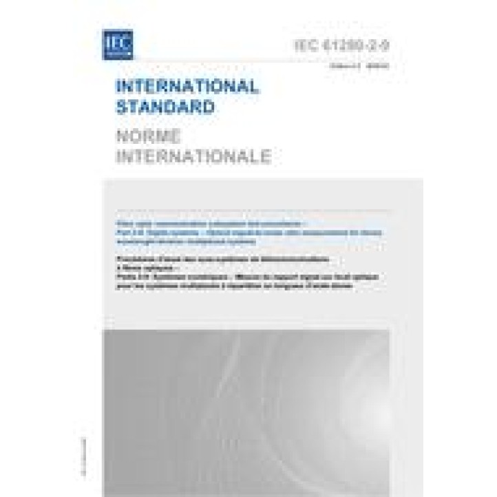 IEC 61280-2-9 Ed. 2.0 b PDF