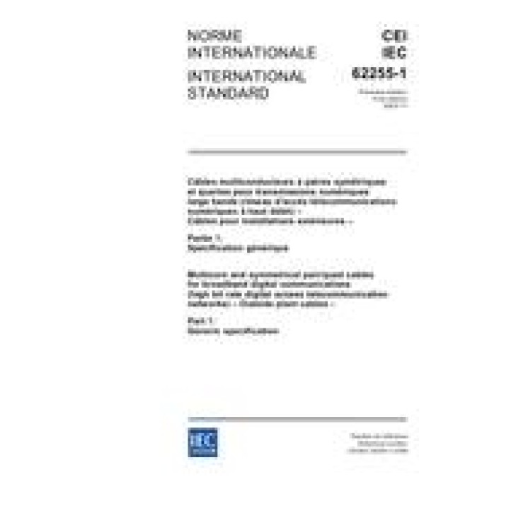 IEC 62255-1 Ed. 1.0 b PDF