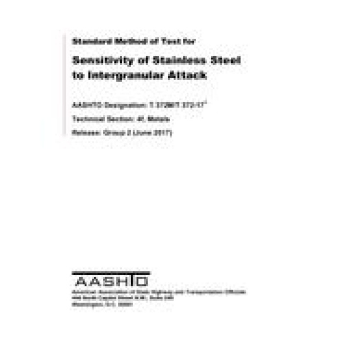 AASHTO T 372M/T 372 PDF download