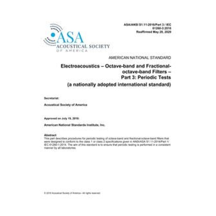 ASA S1.11 Part 3 PDF