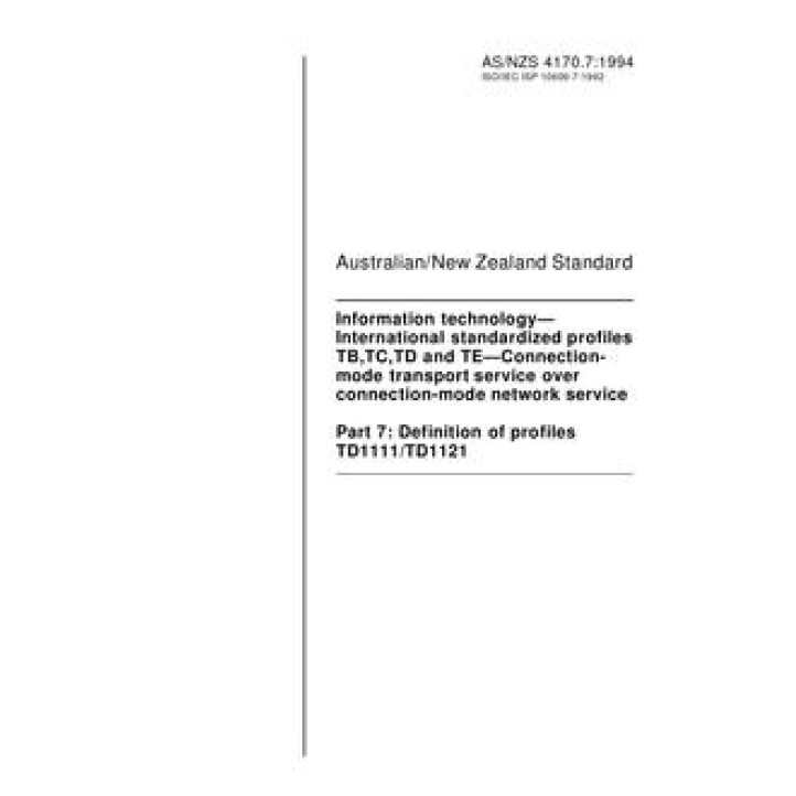 AS/NZS 4170.7 PDF