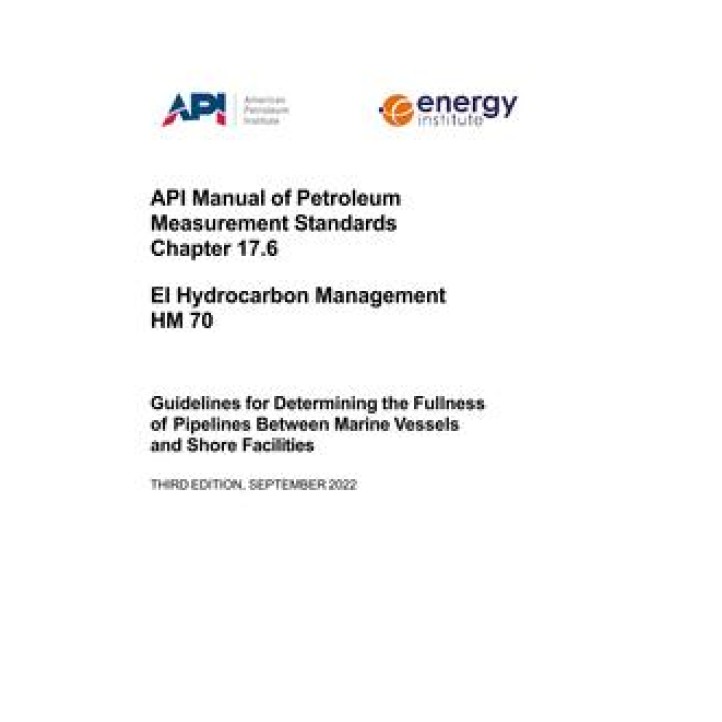 API MPMS Chapter 17.6 PDF download