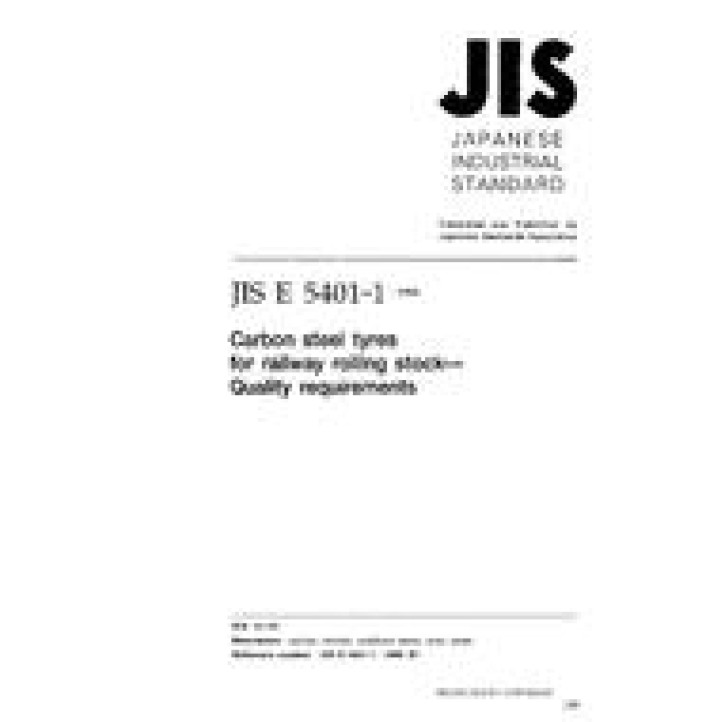 JIS E 5401-1 PDF