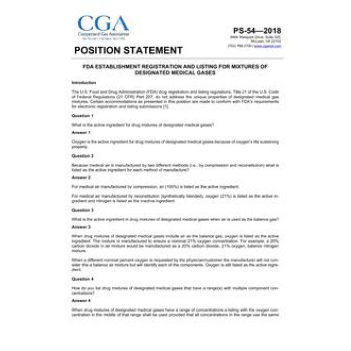 CGA PS-54 PDF